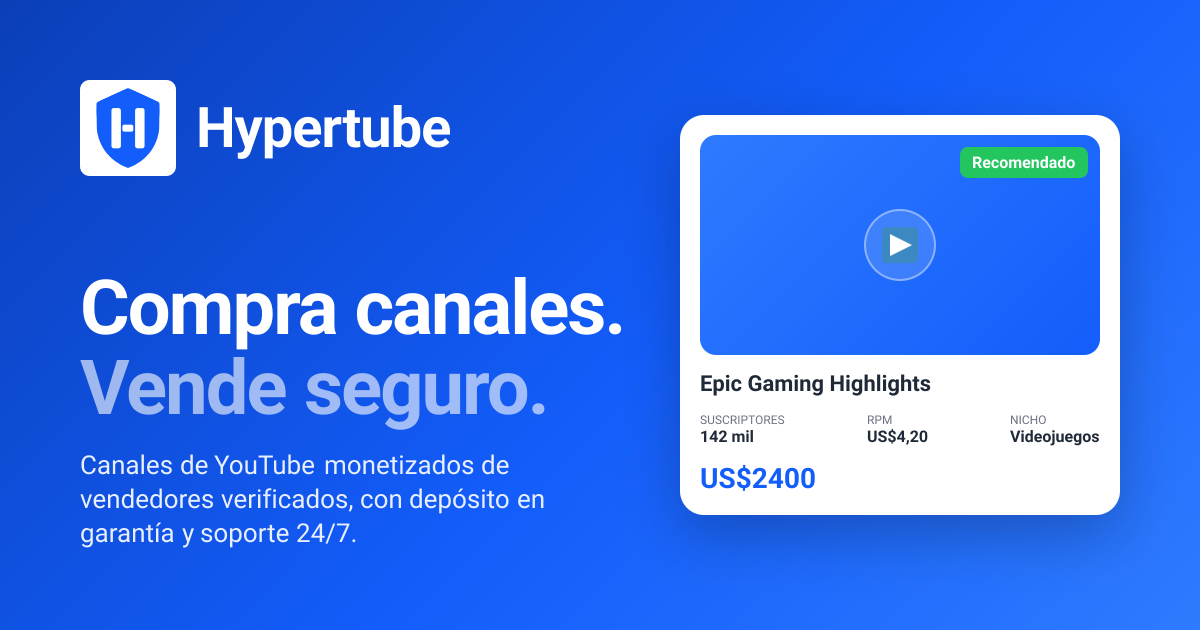 Promocionar canal de YouTube: servicios | Hypertube